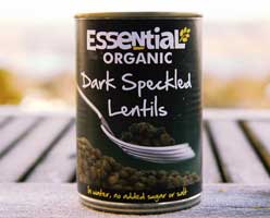 Dark Speckled Lentils (Tinned)