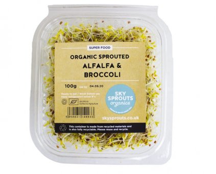 Sprouted Alfalfa and Broccoli