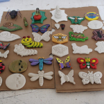Clay insect sculpting
