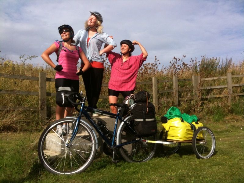 Western Quest Cycle Tour visiting the farm!