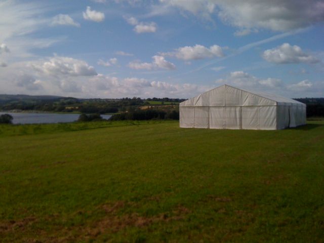 The marquee is up.....