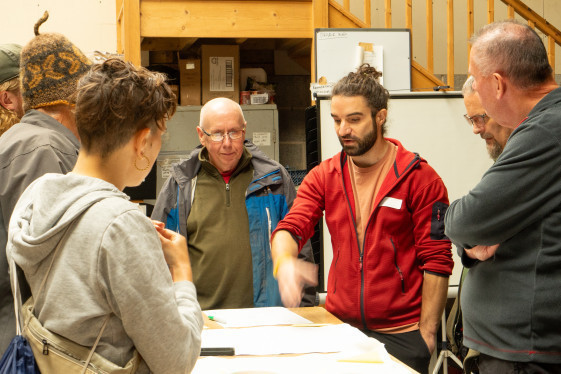 Consultation event at the farm