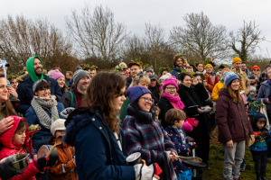 Blessing the apple trees