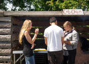 And then enjoyed it in the sunshine!